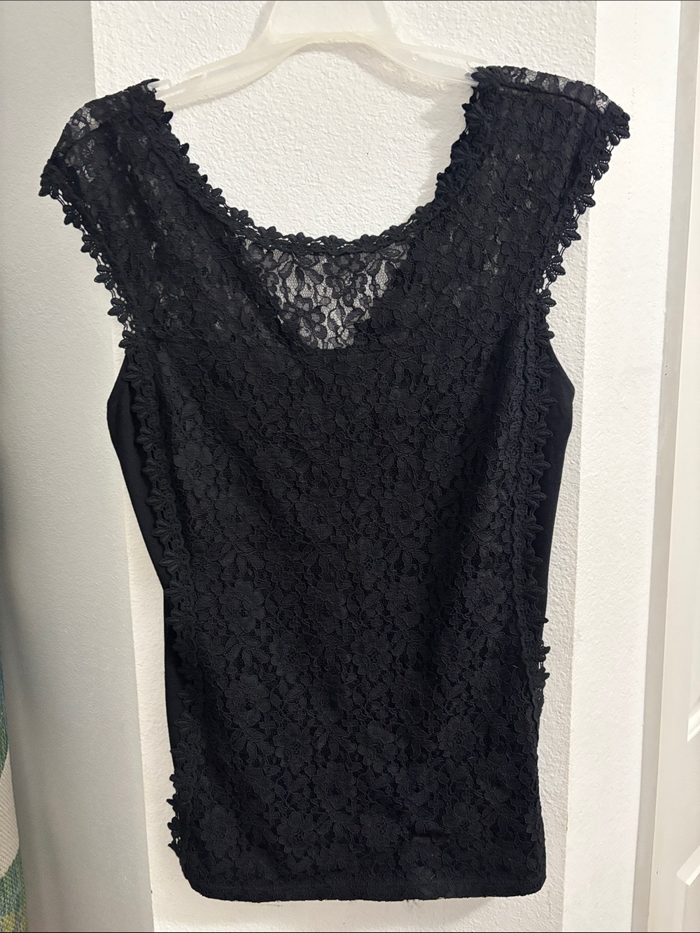 Express Black Lace Overlay Sleeveless Camisole